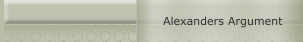 Alexanders Argument